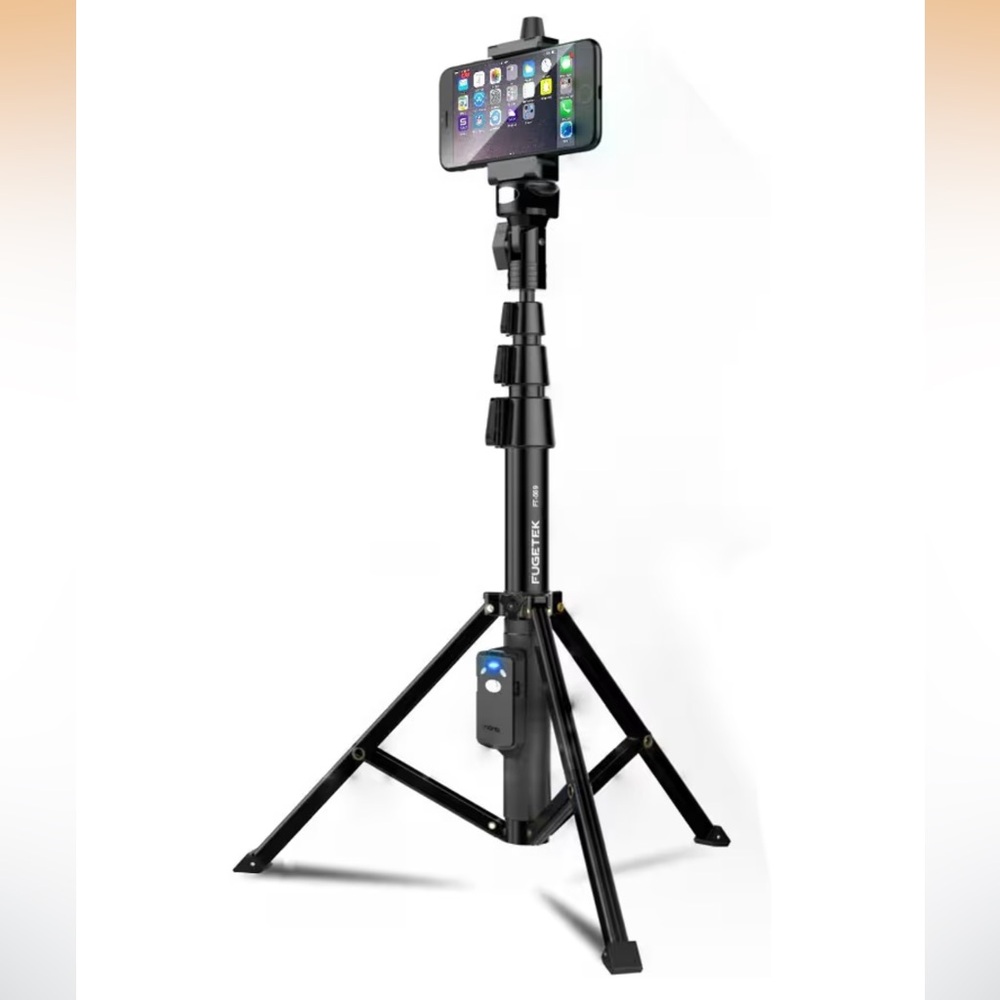 62” professional selfie stick tripod with remote control